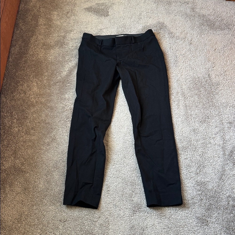 Banana Republic Sloan Fit Ankle Pants Black Career Office Stretch SIZE 6
